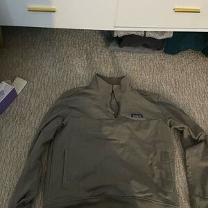 Olive Quarter-Zip Pullover